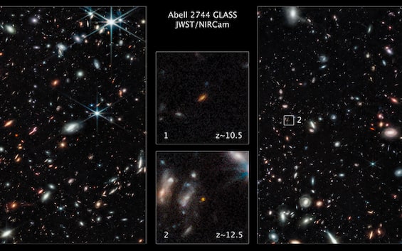 The James Webb Telescope Sees Two Galaxies At The Dawn Of The Cosmos Photo Italian Post 